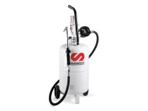 Dispensador de aceite neumático con caudalímetro Samoa DAC-25/21L, 25 l, art.: 327020.