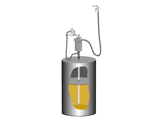 Kit de bomba de grasa PumpMaster 3+3 para barriles Samoa de 50 kg, art. 429810