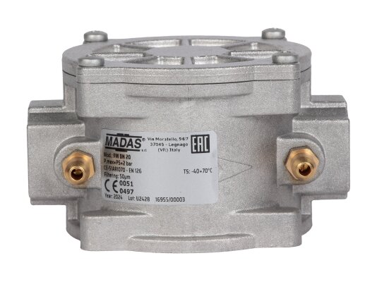 Filtro de gas Madas FM DN 20 2 bar, art: FM03.