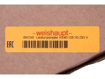 Regulador de potencia Weishaupt KS40-108-9090M-D35