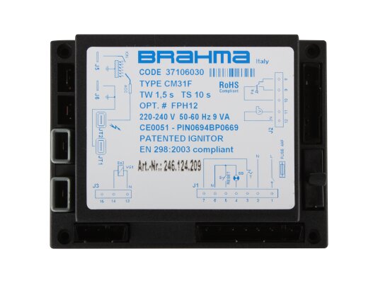 Brahma CM31F Controlador de quemador, 37106030