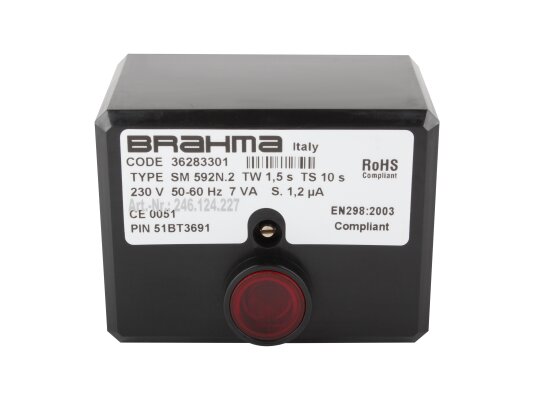 Brahma SM 592N.2 36283301 encendedor automático de carbón