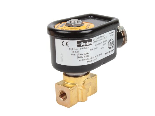 Válvula electromagnética para combustible líquido Weishaupt 121K2423 IP67, art.: 604606